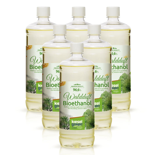 Bioethanol mit Wald Duft - 6 x 1 Liter